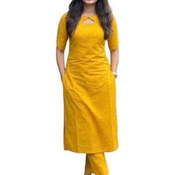 Designer Women's Viscose Straight Printed Kurta with Pant | Ethnic Indian Kurta Set