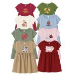 Kids Knitted Cotton Frock for Girls (1–6 Years) | Soft & Stylish Printed Dress | Pack of 3 Combo