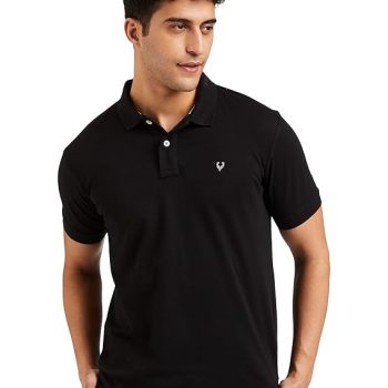 Men’s Polo T‑Shirt | Comfortable Rich Cotton Blend, Band Collar, Regular Fit | Stylish & Premium All Day Wear