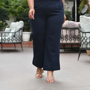 Woollen Fleece Straight Pants With Pockets ( Black, Maroon, Grey, Navy Blue & Army Green )