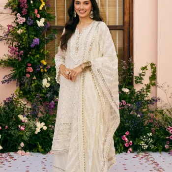 Itriya Organza Off White Kurta Set