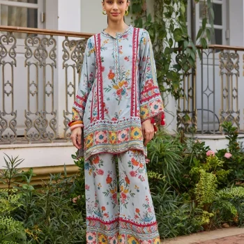 Kamala Lawn Blue Co-ord Set