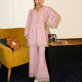 Mabel Wool Pink Kurta Set