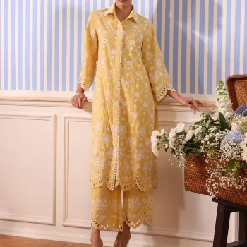 Magnus Supima Cotton Yellow Co-ord Set