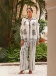 Svea Lawn Printed Off White Co-ord Set