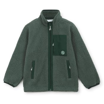 Boys Fleece Jacket | Warm Zip-Up Winter Jacket with Stand Collar, Chest Zip Pocket & Polar Fleece Lining