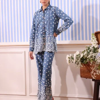 Ronan Denim Blue Co-ord Set