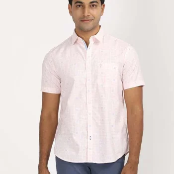 Men's Printed Half Sleeves Cotton Shirt