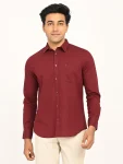 Men's Solid Full Sleeves Cotton Blend Shirt